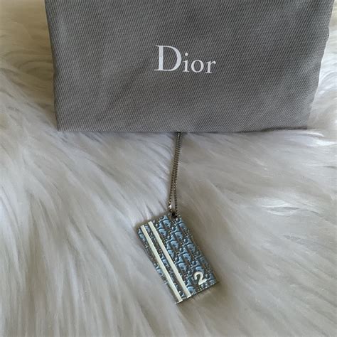 Christian Dior Silver Trotter Pendant Necklace Q9J2PM2OBB012 